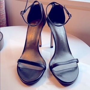 Stuart Weitzman “nudist” black heels